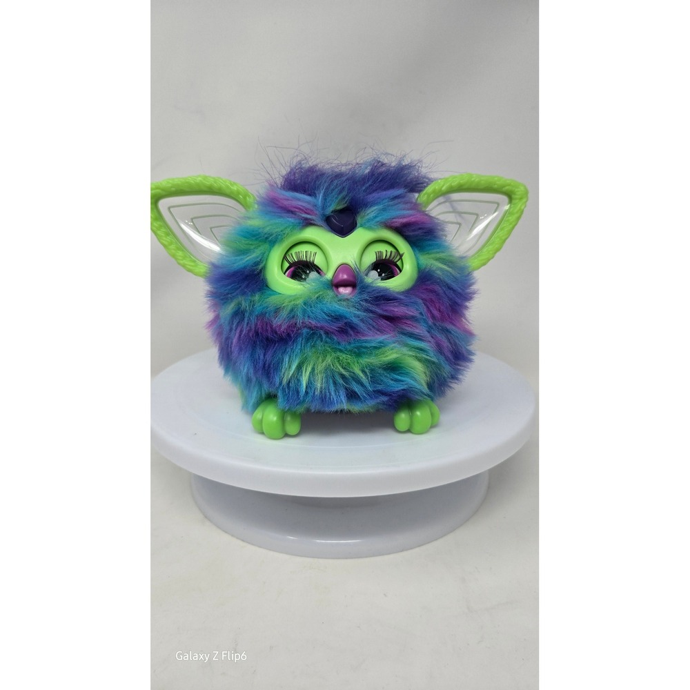 Hasbro Furby 2023 Interactive Plush Toy Purple Blue Green Tie Dye F8900 F8901